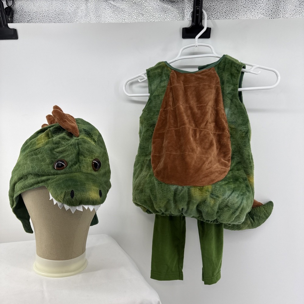 SPIRIT Halloween Dino Dinosaur Costume Infant Size 18-24 Months complete 3 pc